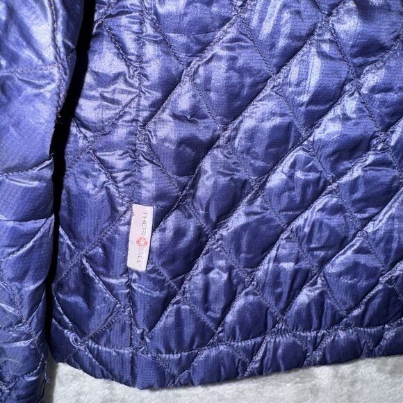 The North Face Thermoball Puffer Jacket Insulated Quilted Full Zip Size XS Navy - Picture 6 of 13